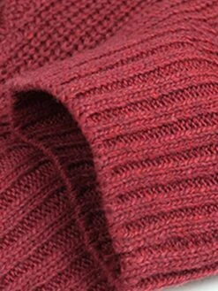 Women's Sweater Dress Winter Dress Jumper Dress Mini Dress Lace Up Outdoor Daily Going Out Fashion Streetwear Split Neck Long Sleeve 2023 Loose Fit Black White Pink Color S M L XL Size -HANA Luxury Wear Shop cxrjal1693222331234