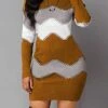 Women‘s Sweater Dress Winter Dress Bodycon Sheath Dress Black Yellow Wine Long Sleeve Color Block Knit Spring Fall Winter Crew Neck Fashion Vacation Fall Dress 2023 S M L XL XXL 3XL 4XL 5XL