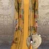 Women's Two Piece Dress Set Casual Dress Print Dress Outdoor Daily Basic Casual Print Long Dress Maxi Dress Crew Neck 3/4 Length Sleeve Print Loose Fit Yellow Summer Spring S M L XL XXL -HANA Luxury Wear Shop dookkn1692943617464