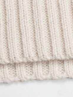 Women's Sweater Dress Winter Dress Jumper Dress Midi Dress Cold Shoulder Daily Date Going Out Fashion Basic Strap Long Sleeve 2023 Loose Fit Apricot Color S M L Size -HANA Luxury Wear Shop dvmina1695033147007