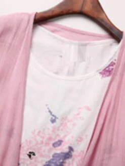 Women's Two Piece Dress Set Casual Dress Print Dress Outdoor Daily Streetwear Casual Layered Print Midi Dress Crew Neck Half Sleeve Floral Regular Fit Pink Sky Blue Summer Spring S M L XL XXL -HANA Luxury Wear Shop dwtmrc1685013683564