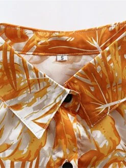 Women's Shirt Dress Casual Dress Swing Dress Maxi Long Dress Outdoor Daily Date Polyester Fashion Casual Shirt Collar Lace Up Button Long Sleeve Fall Winter 2023 Loose Fit Blue Orange Leaf S M L XL -HANA Luxury Wear Shop dyvbut1695367370109