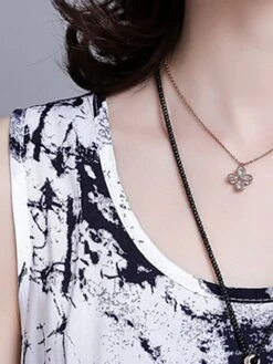 Women's Two Piece Dress Set Casual Dress Cotton Linen Dress Daily Holiday Fashion Streetwear Pocket Drawstring Midi Dress Crew Neck Long Sleeve Painting Print Loose Fit Black Dark Blue Fall Winter M -HANA Luxury Wear Shop epjblx1694068677771