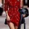 Women‘s Christmas Sweater Dress Jumper Dress Winter Dress Fashion Leopard Floral Outdoor Christmas Daily Date Crew Neck Long Sleeve Print 2023 Regular Fit Wine Red S M L XL XXL 3XL -HANA Luxury Wear Shop esyvlk1694153175338