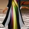 Women's Two Piece Dress Long Dress Maxi Dress Rainbow Long Sleeve Color Block Print Summer Spring Crew Neck Stylish Winter Dress Fall Dress Loose Fit 2023 S M L XL XXL 3XL 4XL 5XL -HANA Luxury Wear Shop euuntq1663569793256