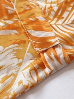 Women's Shirt Dress Casual Dress Swing Dress Maxi Long Dress Outdoor Daily Date Polyester Fashion Casual Shirt Collar Lace Up Button Long Sleeve Fall Winter 2023 Loose Fit Blue Orange Leaf S M L XL -HANA Luxury Wear Shop flkneh1695367375396