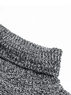 Women's Sweater Dress Winter Dress Jumper Dress Mini Dress Patchwork Ribbed Daily Date Going Out Fashion Basic Turtleneck Long Sleeve 2023 Loose Fit Gray Color S M L Size -HANA Luxury Wear Shop hdqasv1695032164369