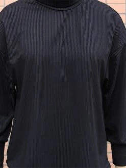 Women's Two Piece Dress Set Casual Dress Skirt Set Outdoor Daily Fashion Streetwear Split Ribbed Midi Dress Turtleneck Long Sleeve Plain Loose Fit Black Brown Beige Fall Winter S M L XL -HANA Luxury Wear Shop hfcupk1694596424183