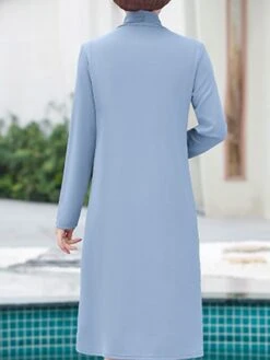 Women's Two Piece Dress Set Print Dress Outdoor Vacation Casual Print Midi Dress Stand Collar Long Sleeve Floral Loose Fit Pink Wine Blue Fall Winter XL XXL XXXL 4XL 5XL -HANA Luxury Wear Shop hwgtzw1675853177982