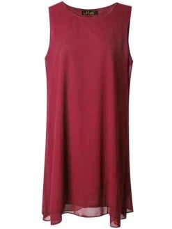 Women's Dress Set Two Piece Dress Church Dress Midi Dress Light Pink Black Wine Long Sleeve Pure Color Chiffon Summer Spring Crew Neck Stylish Winter Dress Fall Dress 2023 XL XXL 3XL 4XL 5XL -HANA Luxury Wear Shop ibnlko1638868489763