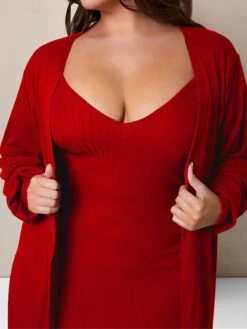 Women's Two Piece Dress Set Casual Dress Skirt Set Home Daily Fashion Streetwear Ribbed Midi Dress Crew Neck Long Sleeve Plain Slim Black White Wine Fall Winter S M L XL XXL -HANA Luxury Wear Shop iofxsr1697597303957