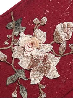 Women's Two Piece Dress Set Print Dress Outdoor Vacation Casual Print Midi Dress Stand Collar Long Sleeve Floral Loose Fit Pink Wine Blue Fall Winter XL XXL XXXL 4XL 5XL -HANA Luxury Wear Shop jetnso1675853171498