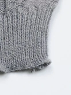 Women's Sweater Dress Jumper Dress Casual Dress Mini Dress Warm Pure Color Outdoor Casual Daily Going Out V Neck Long Sleeve 2023 Loose Fit Gray S M L -HANA Luxury Wear Shop kcmopr1695194444412