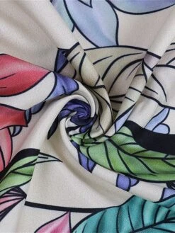 Women's Two Piece Dress Set Casual Dress Skirt Set Outdoor Daily Fashion Elegant Ruffle Print Long Dress Maxi Dress V Neck Long Sleeve Leaf Floral Regular Fit Purple Apricot Summer Spring S M L XL -HANA Luxury Wear Shop lmcydm1689579865039