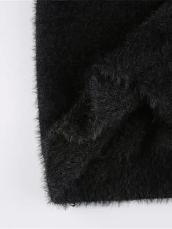 Women's Sweater Dress Winter Dress Jumper Dress Mini Dress Ruched Outdoor Street Daily Active Fashion V Neck Long Sleeve 2023 Slim Black Brown Color S M L Size -HANA Luxury Wear Shop ndzsss1692862204114