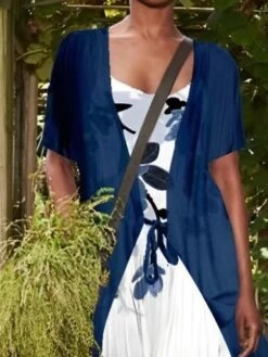 Women's Dress Set Two Piece Dress A Line Dress Long Dress Maxi Dress Blue Purple Short Sleeve Floral Ruched Summer Spring Crew Neck Elegant 2023 S M L XL XXL 3XL 4XL 5XL -HANA Luxury Wear Shop nkxcrd1672367077363