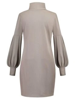 Women‘s Sweater Dress Winter Dress Knit Dress Mini Dress Black Yellow Pink Long Sleeve Pure Color Knit Spring Fall Winter Hooded Fashion Loose Fit 2023 S M L XL XXL 3XL -HANA Luxury Wear Shop nwrkqu1669023441220