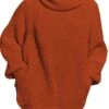 Women‘s Sweater Dress Winter Dress Burnt Orange Dress Wine Red Green Black Blue Khaki Orange Brown Gray White Long Sleeve Pure Color Winter Fall Turtleneck Casual Fit S M L XL -HANA Luxury Wear Shop nxibkr1667807958917