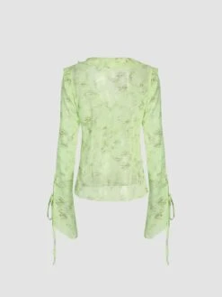 Women's Two Piece Dress Set Casual Dress Skirt Set Outdoor Daily Fashion Streetwear Print Long Dress Maxi Dress V Neck Long Sleeve Floral Slim Pink Green Fall S M L -HANA Luxury Wear Shop olylhy1693278431254