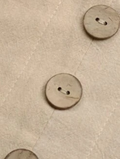 Women's Casual Dress Cotton Linen Dress Mini Dress Linen / Cotton Blend Basic Classic Outdoor Daily Vacation Split Neck Ruffle Button Long Sleeve Fall Winter Autumn 2023 Loose Fit Apricot Plain S M L -HANA Luxury Wear Shop omkdfa1695014839835