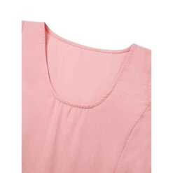 Women‘s Casual Dress Cotton Dress Shift Dress Midi Dress Blue Pink Khaki Sleeveless Pure Color Pocket Spring Summer Crew Neck Basic Daily Vacation Weekend Loose Fit 2023 S M L XL XXL -HANA Luxury Wear Shop onfklo1676874832960