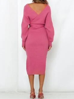 Women‘s Christmas Sweater Dress Jumper Dress Winter Dress Fashion Outdoor Christmas Street Daily V Neck Long Sleeve Lace Up Split 2023 Slim Black Red Fuchsia S M L XL 28 Women‘s Christmas Sweater Dress Jumper Dress Winter Dress Fashion Outdoor Christmas Street Daily V Neck Long Sleeve Lace Up Split 2023 Slim Black Red Fuchsia S M L XL -HANA Luxury Wear Shop oyglfy1694088670153