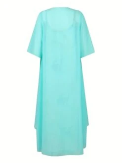 Women's Two Piece Dress Set Casual Dress Swing Dress Daily Going Out Streetwear Casual Print Midi Dress Strap 3/4 Length Sleeve Ombre Marble Print Loose Fit Blue Fall Winter S M L XL XXL -HANA Luxury Wear Shop pmvqwz1693884488124