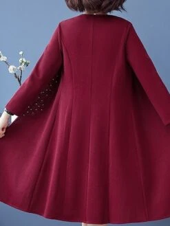 Women's Two Piece Dress Set Casual Dress Print Dress Home Daily Fashion Streetwear Print Midi Dress V Neck Long Sleeve Floral Regular Fit Red Navy Blue Blue Fall Winter L XL XXL 3XL 4XL -HANA Luxury Wear Shop puymlf1697524581417