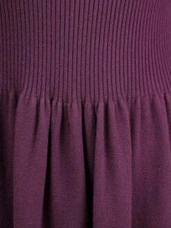 Women's Sweater Dress Jumper Dress Casual Dress Midi Dress Active Plain Outdoor Casual Holiday Vacation Crew Neck Long Sleeve Ruched 2023 Regular Fit Black Blue Purple One Size -HANA Luxury Wear Shop qhvfjx1697537804581