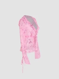 Women's Two Piece Dress Set Casual Dress Skirt Set Outdoor Daily Fashion Streetwear Print Long Dress Maxi Dress V Neck Long Sleeve Floral Slim Pink Green Fall S M L -HANA Luxury Wear Shop redaqa1693278426738