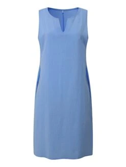 Women‘s Casual Dress Cotton Dress Shift Dress Midi Dress Green Blue Pink Sleeveless Pure Color Spring Summer V Neck Basic Daily Weekend Loose Fit 2023 S M L XL XXL 3XL 4XL -HANA Luxury Wear Shop sgowqj1684734504100
