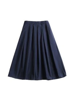 Women's Two Piece Dress Set Casual Dress Skirt Set Daily Going Out Fashion Streetwear Ribbed Print Midi Dress Crew Neck Short Sleeve Stripe Slim Blue Fall S M L XL XXL -HANA Luxury Wear Shop skizmh1693278120797