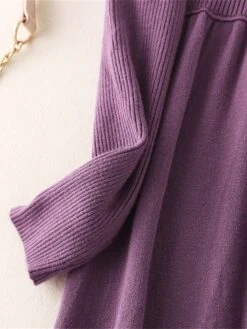 Women's Sweater Dress Jumper Dress Casual Dress Midi Dress Active Plain Outdoor Casual Holiday Vacation Crew Neck Long Sleeve Ruched 2023 Loose Fit Black Red Blue One Size -HANA Luxury Wear Shop tsmvud1697537724189