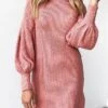 Women's Sweater Dress Jumper Dress Casual Dress Mini Dress Warm Plain Outdoor Casual Daily Holiday Turtleneck Long Sleeve 2023 Regular Fit Black Yellow Pink S M L XL XXL 3XL -HANA Luxury Wear Shop vkyzzh1694426952351