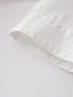 Women's Casual Dress Cotton Linen Dress Midi Dress Linen Basic Classic Outdoor Daily Vacation V Neck Pocket Half Sleeve Fall Autumn 2023 Loose Fit White Navy Blue Purple Plain M L XL 2XL -HANA Luxury Wear Shop vsyoaz1693202603854