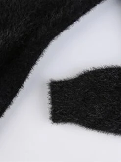 Women's Sweater Dress Winter Dress Jumper Dress Mini Dress Ruched Outdoor Street Daily Active Fashion V Neck Long Sleeve 2023 Slim Black Brown Color S M L Size -HANA Luxury Wear Shop vxvwyw1692862202349