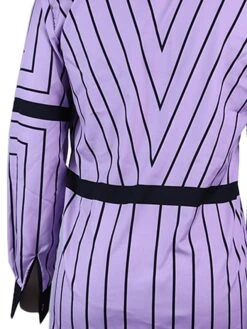 Women's Shirt Dress Casual Dress Shift Dress Maxi Long Dress Outdoor Daily Vacation Polyester Fashion Basic Shirt Collar Button Split Long Sleeve Summer Spring Fall 2023 Regular Fit White Purple -HANA Luxury Wear Shop wlrpbs1689238709675
