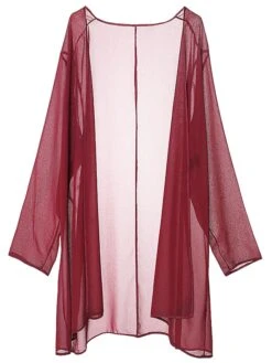 Women's Dress Set Two Piece Dress Church Dress Midi Dress Light Pink Black Wine Long Sleeve Pure Color Chiffon Summer Spring Crew Neck Stylish Winter Dress Fall Dress 2023 XL XXL 3XL 4XL 5XL -HANA Luxury Wear Shop wyqwfd1638868490210