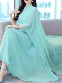 Women's Two Piece Dress Set Casual Dress Outdoor Daily Streetwear Modern Ruched Midi Dress V Neck 3/4 Length Sleeve Plain Regular Fit White Light Green Dark Pink Summer Spring S M L XL XXL -HANA Luxury Wear Shop xjzvxt1678430737469