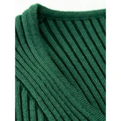 Women's Sweater Dress Winter Dress Jumper Dress Midi Dress Split Daily Date Going Out Active Fashion Crew Neck Long Sleeve 2023 Slim Black Blue Green Color S M L XL Size -HANA Luxury Wear Shop xlzlpp1692353025257