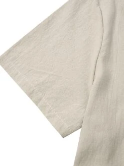 Women's Linen Dress Shift Dress Midi Dress Black Pink Apricot Short Sleeve Pure Color Pocket Summer Spring Fall Crew Neck Basic Loose Fit 2023 M L XL 2XL 3XL 4XL 5XL -HANA Luxury Wear Shop xwrmdh1684215457057