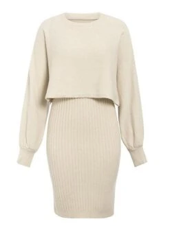 Women's Two Piece Dress Set Casual Dress Skirt Set Daily Going Out Fashion Streetwear Print Mini Dress Crew Neck Long Sleeve Plain Regular Fit Black Yellow Light Green Fall Winter M -HANA Luxury Wear Shop zarizy1693295678734