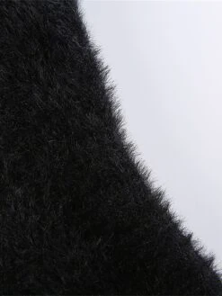 Women's Sweater Dress Winter Dress Jumper Dress Mini Dress Ruched Outdoor Street Daily Active Fashion V Neck Long Sleeve 2023 Slim Black Brown Color S M L Size -HANA Luxury Wear Shop zclzyf1692862203154