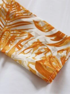 Women's Shirt Dress Casual Dress Swing Dress Maxi Long Dress Outdoor Daily Date Polyester Fashion Casual Shirt Collar Lace Up Button Long Sleeve Fall Winter 2023 Loose Fit Blue Orange Leaf S M L XL -HANA Luxury Wear Shop znqlyu1695367373242